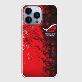 Чехол для iPhone 13 Pro с принтом ASUS REPUBLIC OF GAMERS | ROG в Рязани,  |  | asus | cyber | cybersport | game | gamers | gaming | of | republic | rog | sport | асус | игры | кибер | киберспорт | республика | спорт