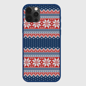 Чехол для iPhone 12 Pro Max с принтом Knitted Pattern в Рязани, Силикон |  | Тематика изображения на принте: background | christmas | holiday | knitted pattern | new year | pattern | snowflakes | texture | вязаный узор | новый год | паттерн | праздник | рождество | снежинки | текстура | узор | фон