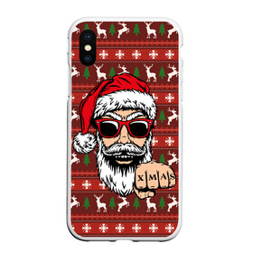 Чехол для iPhone XS Max матовый с принтом Bad Santa Плохой Санта в Рязани, Силикон | Область печати: задняя сторона чехла, без боковых панелей | Тематика изображения на принте: 2022 | год тигра | новый год | новый год 2022 | символ года | тигр | тигренок | тигрица | тигры