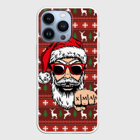 Чехол для iPhone 13 Pro с принтом Bad Santa Плохой Санта в Рязани,  |  | Тематика изображения на принте: 2022 | год тигра | новый год | новый год 2022 | символ года | тигр | тигренок | тигрица | тигры