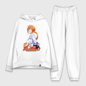 Женский костюм хлопок Oversize с принтом Erina & Soma в Рязани,  |  | cook | food wars | nakiri erina | shokugeki no soma | soma yukihira | бутерброд | еда | кулинария | повар | повар боец сома | сома юкихира | сэндвич | школа | эрина накири