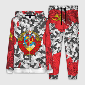 Женский костюм 3D с принтом USSR (camouflage) в Рязани,  |  | camouflage | coat of arms | khaki | patriot | red machine | russia | russian | tourist | ussr | герб | камуфляж | красная машина | патриот | россия | русский | ссср | турист | хаки