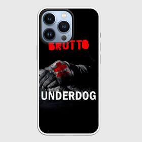 Чехол для iPhone 13 Pro с принтом Brutto Underdog в Рязани,  |  | Тематика изображения на принте: brutto | brutto nostra | drezden | альбом | бруто | брутто | виталий гурков | ляпис трубецкой | ляпис98 | огурец | панк | рок группа | саша и сирожа | ундердог | худрук