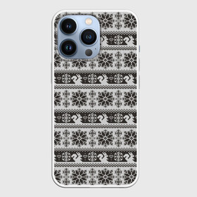 Чехол для iPhone 13 Pro с принтом Squirrel Pattern в Рязани,  |  | Тематика изображения на принте: background | christmas | hearts | holiday | knitted pattern | new year | pattern | snowflakes | squirrel | texture | белка | вязаный узор | новый год | паттерн | праздник | рождество | сердечки | снежинки | текстура | узор | фон