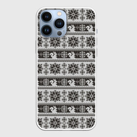 Чехол для iPhone 13 Pro Max с принтом Squirrel Pattern в Рязани,  |  | Тематика изображения на принте: background | christmas | hearts | holiday | knitted pattern | new year | pattern | snowflakes | squirrel | texture | белка | вязаный узор | новый год | паттерн | праздник | рождество | сердечки | снежинки | текстура | узор | фон