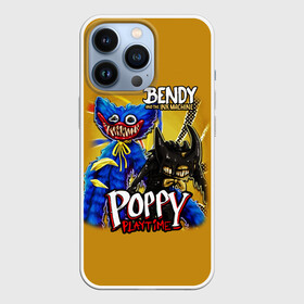 Чехол для iPhone 13 Pro с принтом POPPY PLAYTIME AND BENDY AND THE INK MACHINE в Рязани,  |  | bendy and the ink machine | poppy playtime | бенди | бенди и чернильная машина | бэнди | игра | монстр | плэйтайм | попи плей тайм | попи плэй тайм | попиплейтам | попиплэйтайм | поппи плейтайм | поппиплэйтайм