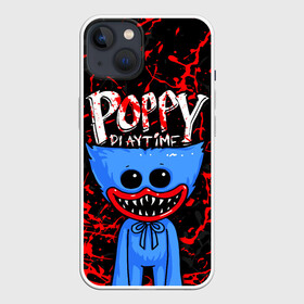 Чехол для iPhone 13 с принтом POPPY PLAYTIME ПОППИ ПЛЕЙТАЙМ ХАГГИ ВАГГИ BLOOD в Рязани,  |  | huggy wuggy | huggywuggy | poppy playtime | видеоигра | время игры с поппи | вугги | вуги | заброшенная фабрика игрушек | игра | кровь | кукла | монстр | попи плей тайм | попиплэйтайм | поппи плейтайм | ужасы | хагги