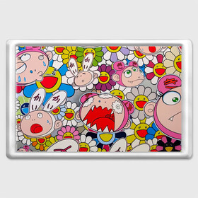 Магнит 45*70 с принтом Takashi Murakami кричащий арт в Рязани, Пластик | Размер: 78*52 мм; Размер печати: 70*45 | takashi murakami | арт | граффити | кричащий арт | мураками | такаси | такаси мураками | токио | уличное граффити | япония