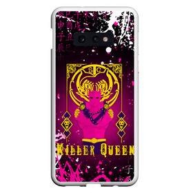 Чехол для Samsung S10E с принтом JOJO KILLER QUEEN КОРОЛЕВА УБИЙЦА в Рязани, Силикон | Область печати: задняя сторона чехла, без боковых панелей | Тематика изображения на принте: adventure | jojo | jojos bizarre | jojos bizarre adventure | killer queen | yare yare daze | аниме | джоджо | манга | яре яре дазе