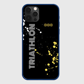 Чехол для iPhone 12 Pro Max с принтом Triathlon Триатлон в Рязани, Силикон |  | bike | ironman | run | swim | triathlon | бег | брызги | велоспорт | выносливость | краска | мультиспорт | плавание | спорт | триатлон | цикличный