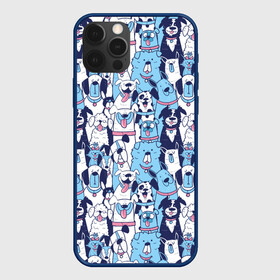Чехол для iPhone 12 Pro Max с принтом Забавные Пёсели паттерн Funny Dogs pattern в Рязани, Силикон |  | Тематика изображения на принте: dog | бульдог | далматинец | йорк | мопс | песик | порода | смешной | собака