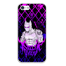 Чехол для iPhone 5/5S матовый с принтом JOJO / KILLER QUEEN / КОРОЛЕВА УБИЙЦА / ART в Рязани, Силикон | Область печати: задняя сторона чехла, без боковых панелей | adventure | jojo | jojos bizarre | jojos bizarre adventure | killer queen | pattern | yare yare daze | аниме | брызги | джоджо | манга | узор | яре яре дазе