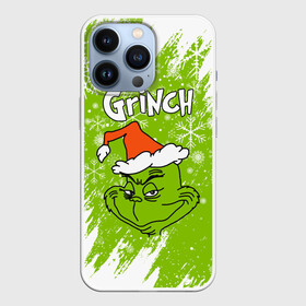 Чехол для iPhone 13 Pro с принтом Grinch Green. в Рязани,  |  | Тематика изображения на принте: 2022 | grinch | happy new year | merry christmas | год тигра | гринч | зима близко | нг | новогодний | новый год | новый год 2022 | рождество | снег | снежинки