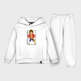 Детский костюм хлопок Oversize с принтом Луффи Ди Монки Ван Пис в Рязани,  |  | luffy | monkey | one piece | ван пис | ванпис | гому гому | луффи | луффи ди монки | манки | мугивара | пират | резиновый | соломенный