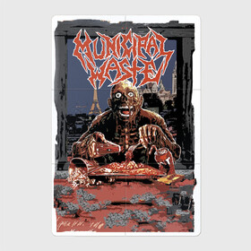 Магнитный плакат 2Х3 с принтом Municipal Waste - Crossover thrash style в Рязани, Полимерный материал с магнитным слоем | 6 деталей размером 9*9 см | Тематика изображения на принте: crossover thrash | eyes | group | hype | jaw | municipal waste | music | richmond | teeth | usa | вирджиния | глаза | группа | зубы | коммунальные отходы | кроссовер трэш | музыка | пасть | сша | хайп