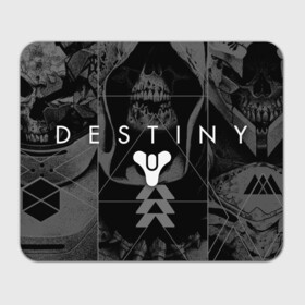 Прямоугольный коврик для мышки с принтом DESTINY 2 ЛИЦА СТРАЖЕЙ ЧЁРНО БЕЛОЕ в Рязани, натуральный каучук | размер 230 х 185 мм; запечатка лицевой стороны | bungie | cayde 6 | cyd6 | destiny | destiny 2 | forsaken | gambit | ghost | hunter | light | mara sov | titan | warlock | банги | варлок | габмит | дестини | дестини 2 | зур | кейд | кейд 6 | коро | мара сов | отвергнутые 