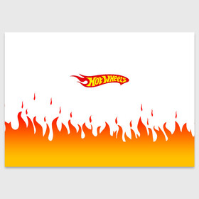 Поздравительная открытка с принтом Hot Wheels | Logo | Fire в Рязани, 100% бумага | плотность бумаги 280 г/м2, матовая, на обратной стороне линовка и место для марки
 | auto | bone shaker | fire | hot wheels | logo | mattel | rd02 | twin mill | авто | автомобиль | ам | горячие колёса | лого | логотип | огненная | огонь | хот велс | эмблема