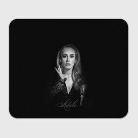 Прямоугольный коврик для мышки с принтом Adele Icon в Рязани, натуральный каучук | размер 230 х 185 мм; запечатка лицевой стороны | девушка | имя | микрофон | певица | фото
