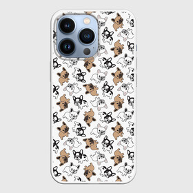 Чехол для iPhone 13 Pro с принтом Бульдожики в Рязани,  |  | animal | bulldog | dog | french bulldog | french bulldog p | pit bull | бойцовская собака | бульдог | год собаки | друг человека | животное | зверь | кинолог | пёс | питбуль | собака французский бульдог | собаковод