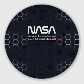 Круглый коврик для мышки с принтом NASA 3D LOGO   НАСА 3D логотип в Рязани, резина и полиэстер | круглая форма, изображение наносится на всю лицевую часть | Тематика изображения на принте: elon | mask | musk | nasa | space x | star | америка | астронавт | звезды | земля | илон | космонавт | космос | луна | марс | маск | наса | планета | ракета | флаг