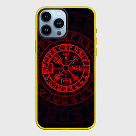Чехол для iPhone 13 Pro Max с принтом Красный Вегвизир в Рязани,  |  | викинги | красный вегвизир | минимализм | руны | руны викингов | символ | символика