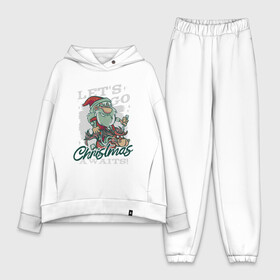 Женский костюм хлопок Oversize с принтом Christmas Awaits в Рязани,  |  | art | christmas | ded moroz | deer | drawing | holiday | new year | santa claus | snow | арт | дед мороз | новый год | олень | праздник | рисунок | рождество | санта клаус | снег