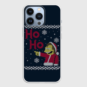 Чехол для iPhone 13 Pro с принтом НЕЛЬСОН ХО ХО (СИМПСОНЫ) в Рязани,  |  | 2022 | bad | christmas | cold | ha | hipster | ho | klaus | merry | nelson | new | santa | simpsons | snow | winter | year | год | дед | зима | клаус | мороз | нельсон | новый | рождество | санта | симпсоны | снег | ха | хипстер | 