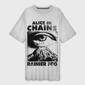Платье-футболка 3D с принтом Alice ine cains Eye в Рязани,  |  | alice in chains | alternative | metall | music | rock | алиса в цепях | альтернатива | металл | музыка | рок | элис ин чейнс