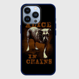 Чехол для iPhone 13 Pro с принтом Alice in chains Dog в Рязани,  |  | Тематика изображения на принте: alice in chains | alternative | metall | music | rock | алиса в цепях | альтернатива | металл | музыка | рок | элис ин чейнс