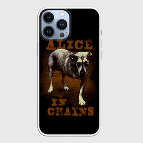 Чехол для iPhone 13 Pro Max с принтом Alice in chains Dog в Рязани,  |  | Тематика изображения на принте: alice in chains | alternative | metall | music | rock | алиса в цепях | альтернатива | металл | музыка | рок | элис ин чейнс