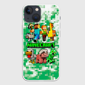 Чехол для iPhone 13 mini с принтом Minecraft персонажи мобы в Рязани,  |  | creeper | green minecraft | minecraft | minecraft creeper | minecraft dungeons | детские игры | зеленый майнкрафт | крипер | крипер майнкрафт | криппер | майнкрафт | майнкрафт крипер | майнкрафт персонажи | майнкрафт подземелье