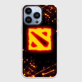 Чехол для iPhone 13 Pro с принтом DOTA 2 FIRE LOGO   ДОТА 2 ОГНЕННЫЙ ЛОГО в Рязани,  |  | bristleback | dota | dota 2 | dota2 | heroes | invoker | lina | og team | pudge | shadow | shadow fiend | team liquid | team spirit | the international | windranger | бристелбек | бристл | брызги | брызги красок | дота | дота 2 | дота2 | краски | пудж | т