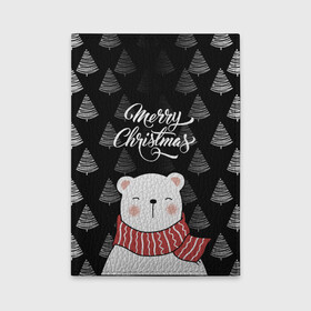 Обложка для автодокументов с принтом MERRY CHRISTMAS BEARS в Рязани, натуральная кожа |  размер 19,9*13 см; внутри 4 больших “конверта” для документов и один маленький отдел — туда идеально встанут права | Тематика изображения на принте: 2021 | 2022 | new year | деда мороза | зима | к нам приходит | как у всех | костюм | медвежонок | мишка | новогодний | новый год | праздник | рекомендации | рождество | снег | снежинки | снежок | узор | хочу