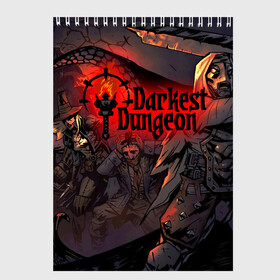 Скетчбук с принтом DARKEST DUNGEON   ТЕМНЕЙШЕЕ ПОДЗЕМЕЛЬЕ   ПОДЗЕМЕЛЬЕ АРТ в Рязани, 100% бумага
 | 48 листов, плотность листов — 100 г/м2, плотность картонной обложки — 250 г/м2. Листы скреплены сверху удобной пружинной спиралью | darkest dungeon | darkest dungeon 2 | ад | арт | готика | игра | огонь | пламя | темнейшее подземелье | ужасы