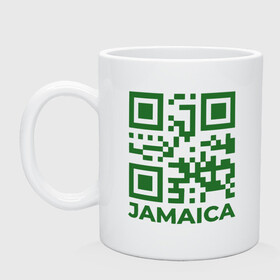 Кружка керамическая с принтом QR Jamaica в Рязани, керамика | объем — 330 мл, диаметр — 80 мм. Принт наносится на бока кружки, можно сделать два разных изображения | coronavirus | covid | covid19 | qr code | qr код | sputnik | вакцина | вакцинация | вирус | здоровье | изоляция | иммунитет | карантин | ковид | код | корона | коронавирус | маркировка | маска | матрица | п | пандемия