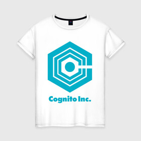 Женская футболка хлопок с принтом Корпорация Заговор Cognito Inc в Рязани, 100% хлопок | прямой крой, круглый вырез горловины, длина до линии бедер, слегка спущенное плечо | cognito inc | inside job | shadow government | когнито | корпорация заговор | мультфильм | рейган ридли | теневое правительство | теории заговора