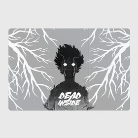 Магнитный плакат 3Х2 с принтом DEAD INSIDE (Mob psycho) в Рязани, Полимерный материал с магнитным слоем | 6 деталей размером 9*9 см | Тематика изображения на принте: dead inside | mob psycho | аниме | ветки | персонаж | рисунок