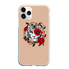 Чехол для iPhone 11 Pro матовый с принтом White Tiger Symbol в Рязани, Силикон |  | blue | christmas | eyes | face | flowers | glow | muzzle | new | rose | snow | symbol | tiger | tulip | white | winter | year | белый | глаза | год | года | зима | лицо | нового | новый | рождество | свечение | символ | синее | тигр | тигра