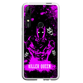 Чехол для Honor P Smart Z с принтом JOJO   KILLER QUEEN   КОРОЛЕВА УБИЙЦА   АРТ в Рязани, Силикон | Область печати: задняя сторона чехла, без боковых панелей | adventure | jojo | jojos bizarre | jojos bizarre adventure | killer queen | pattern | yare yare daze | аниме | брызги | джоджо | манга | розовый | узор | яре яре дазе