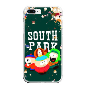 Чехол для iPhone 7Plus/8 Plus матовый с принтом SOUTH PARK   ЮЖНЫЙ ПАРК   АРТ в Рязани, Силикон | Область печати: задняя сторона чехла, без боковых панелей | Тематика изображения на принте: eric cartman | park | pattern | south | south park | арт | зима | кайл | картман | картмен | кени | кеннет | кенни | они убили кени | парк | саус парк | сволочи | стэнли | узор | эрик | южный | южный парк