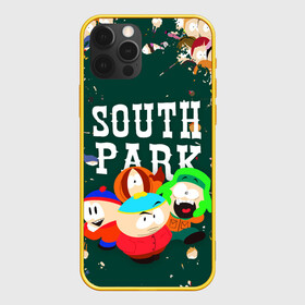 Чехол для iPhone 12 Pro с принтом SOUTH PARK   ЮЖНЫЙ ПАРК   АРТ в Рязани, силикон | область печати: задняя сторона чехла, без боковых панелей | eric cartman | park | pattern | south | south park | арт | зима | кайл | картман | картмен | кени | кеннет | кенни | они убили кени | парк | саус парк | сволочи | стэнли | узор | эрик | южный | южный парк