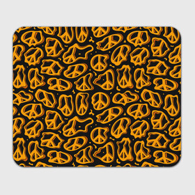 Прямоугольный коврик для мышки с принтом Пацифик. Знак мира в Рязани, натуральный каучук | размер 230 х 185 мм; запечатка лицевой стороны | pacific | peace | жест | знак | мир | мирный | пацифик | пис
