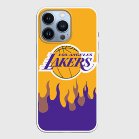 Чехол для iPhone 13 Pro с принтом LA LAKERS NBA FIRE   ЛЕЙКЕРС ОГОНЬ в Рязани,  |  | america | basketball | kobe bryant | la | la lakers | lakers | los angeles lakers | nba | usa | баскетбол | кобе брайант | лос анджелес лейкерс | нба | сша