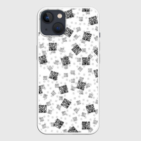 Чехол для iPhone 13 с принтом PATTERN | QR CODE в Рязани,  |  | patern | pattern | qr code | qr код | qrcode | qrкод | quick response code | куар | куар код | кью ар код | матричных штриховых кодов | патерн | паттерн | штриховых кодов