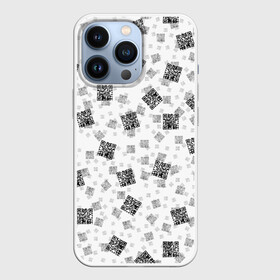 Чехол для iPhone 13 Pro с принтом PATTERN | QR CODE в Рязани,  |  | Тематика изображения на принте: patern | pattern | qr code | qr код | qrcode | qrкод | quick response code | куар | куар код | кью ар код | матричных штриховых кодов | патерн | паттерн | штриховых кодов