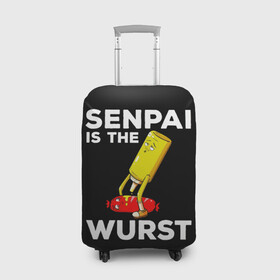 Чехол для чемодана 3D с принтом SENPAI IS THE WURST сосиска и горчичка в Рязани, 86% полиэфир, 14% спандекс | двустороннее нанесение принта, прорези для ручек и колес | ahegao | anime | kawai | kowai | manga | oppai | otaku | sempai | senpai | sugoi | waifu | yandere | аниме | ахегао | вайфу | ковай | манга | отаку | семпай | сенпай | тренд