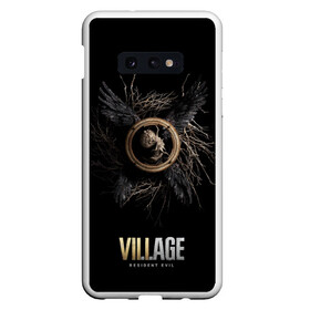 Чехол для Samsung S10E с принтом RE Village Wings в Рязани, Силикон | Область печати: задняя сторона чехла, без боковых панелей | game | games | re | resident evil | игра | игры | обитель зла | резедент эвил | реседент ивел