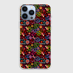 Чехол для iPhone 13 Pro Max с принтом Хиппарь в Рязани,  |  | hippie | hipster | love | nirvana | pacific | pacifist | peace | rap | rastaman | subculture | битник | веган | знак пацифики | любовь | медитация | мир | нирвана | пацифик | пацифист | психоделика | психоделический рок | растаман