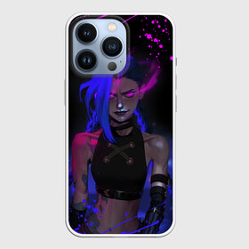 Чехол для iPhone 13 Pro с принтом JINX NEON EYES   LOL GAME HERO в Рязани,  |  | Тематика изображения на принте: akali | arcane | fan | fan art | hero | jinx | kda | kda mas | league of legends | lol | moba | neon | акали | аркейн | герой | джинкс | кда | лига легенд | лол | моба | неон