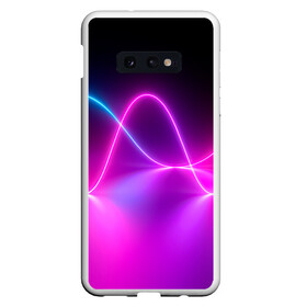 Чехол для Samsung S10E с принтом Лучи света pink theme в Рязани, Силикон | Область печати: задняя сторона чехла, без боковых панелей | абстрактные | волна | волна света | излучение | киберпанк | лучи | лучи света | неон | неоновые принты | рисунок | свет